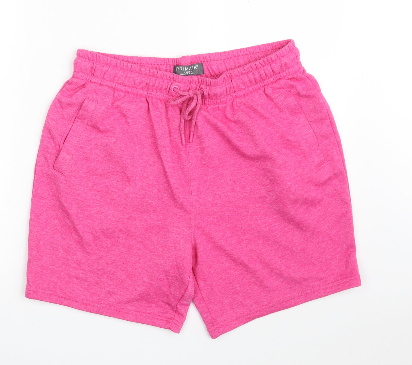 Primark Mens Pink  Cotton Sweat Shorts Size L L6 in Regular