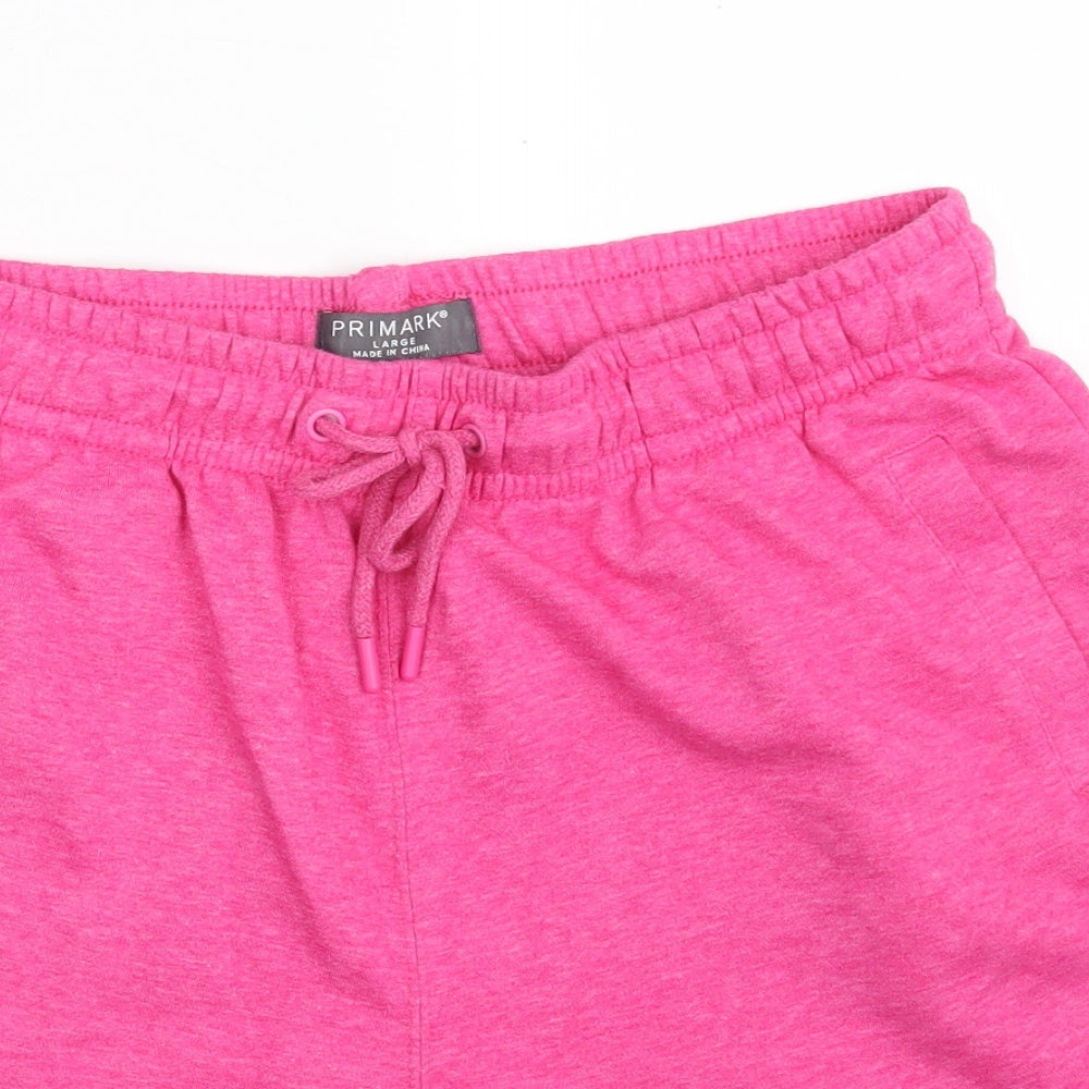 Primark Mens Pink  Cotton Sweat Shorts Size L L6 in Regular