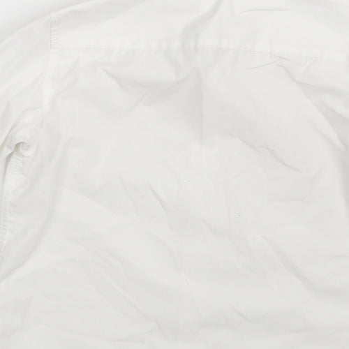 F&F Boys White  Polyester Basic Button-Up Size 5-6 Years Collared Button