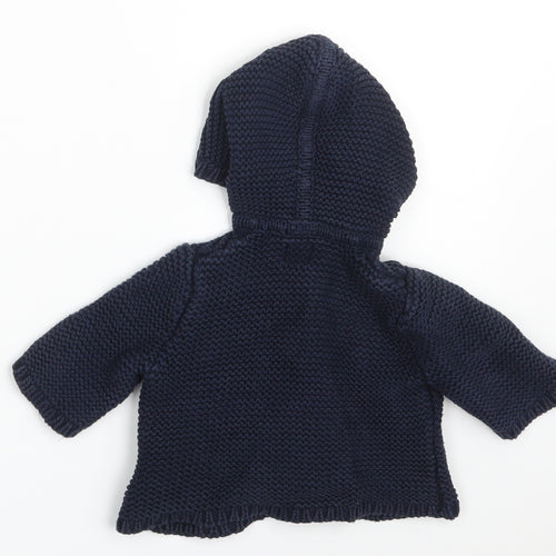 Gap Boys Blue  100% Cotton Cardigan Jumper Size 3-6 Months  Button