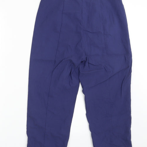 ROBELL Womens Blue  Viscose Capri Trousers Size 12 L22 in Regular