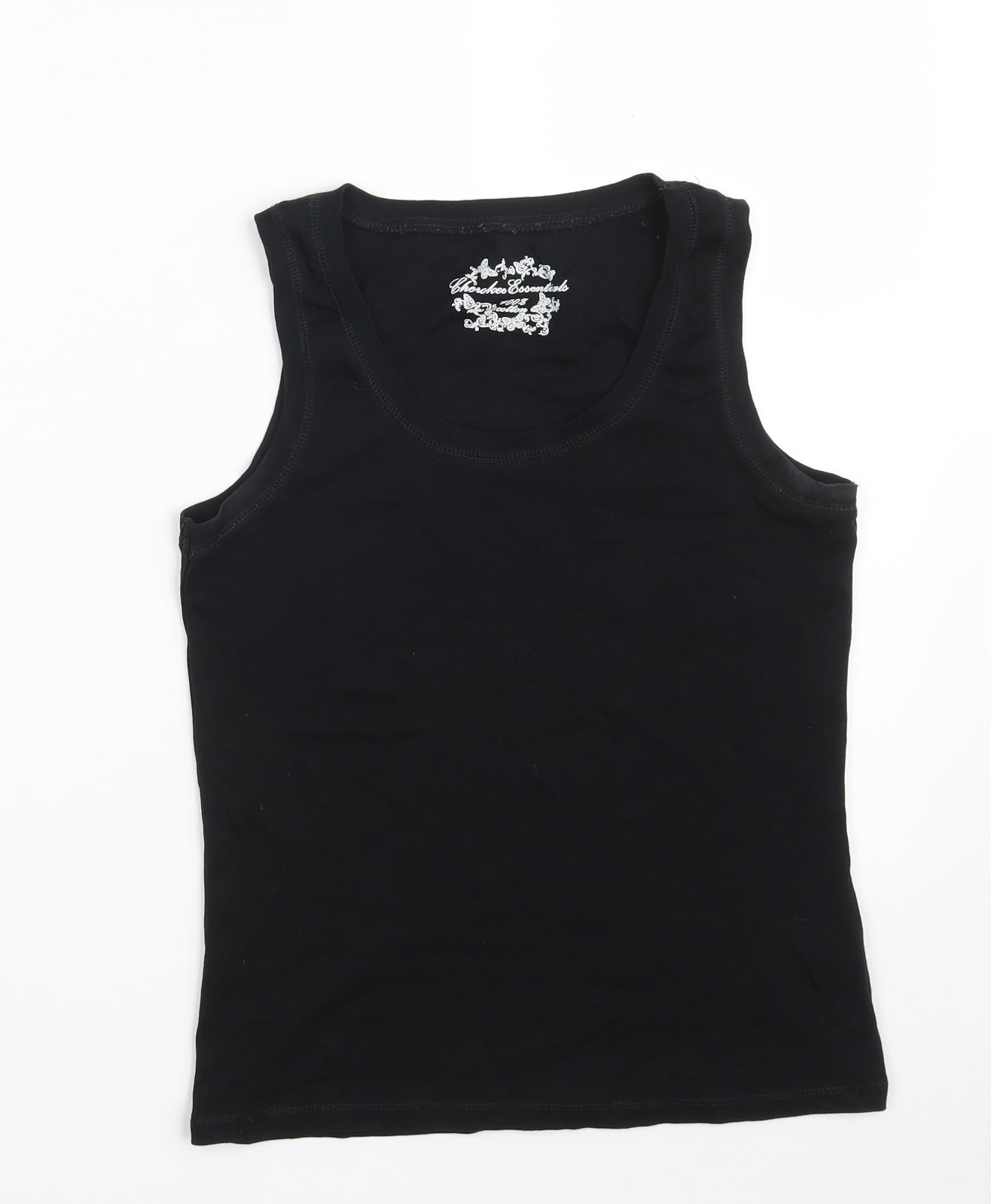 Cherokee Womens Black  100% Cotton Vest Sweatshirt Size 14
