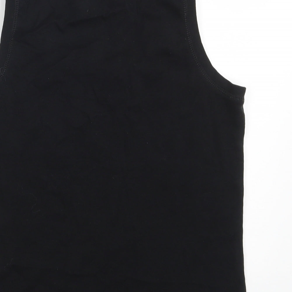 Cherokee Womens Black  100% Cotton Vest Sweatshirt Size 14
