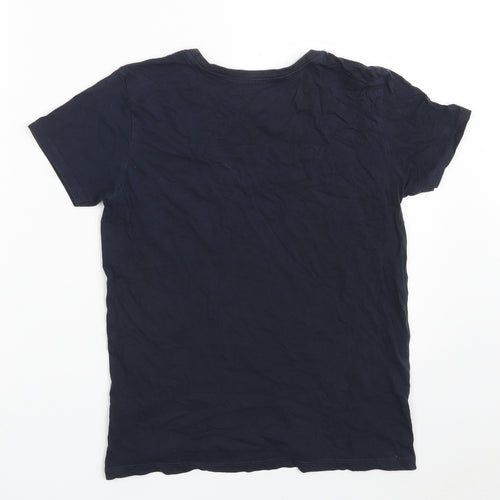 Primark Boys Blue  100% Cotton Pullover T-Shirt Size 10-11 Years Crew Neck  - Brooklyn