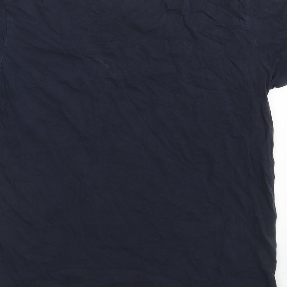 Primark Boys Blue  100% Cotton Pullover T-Shirt Size 10-11 Years Crew Neck  - Brooklyn