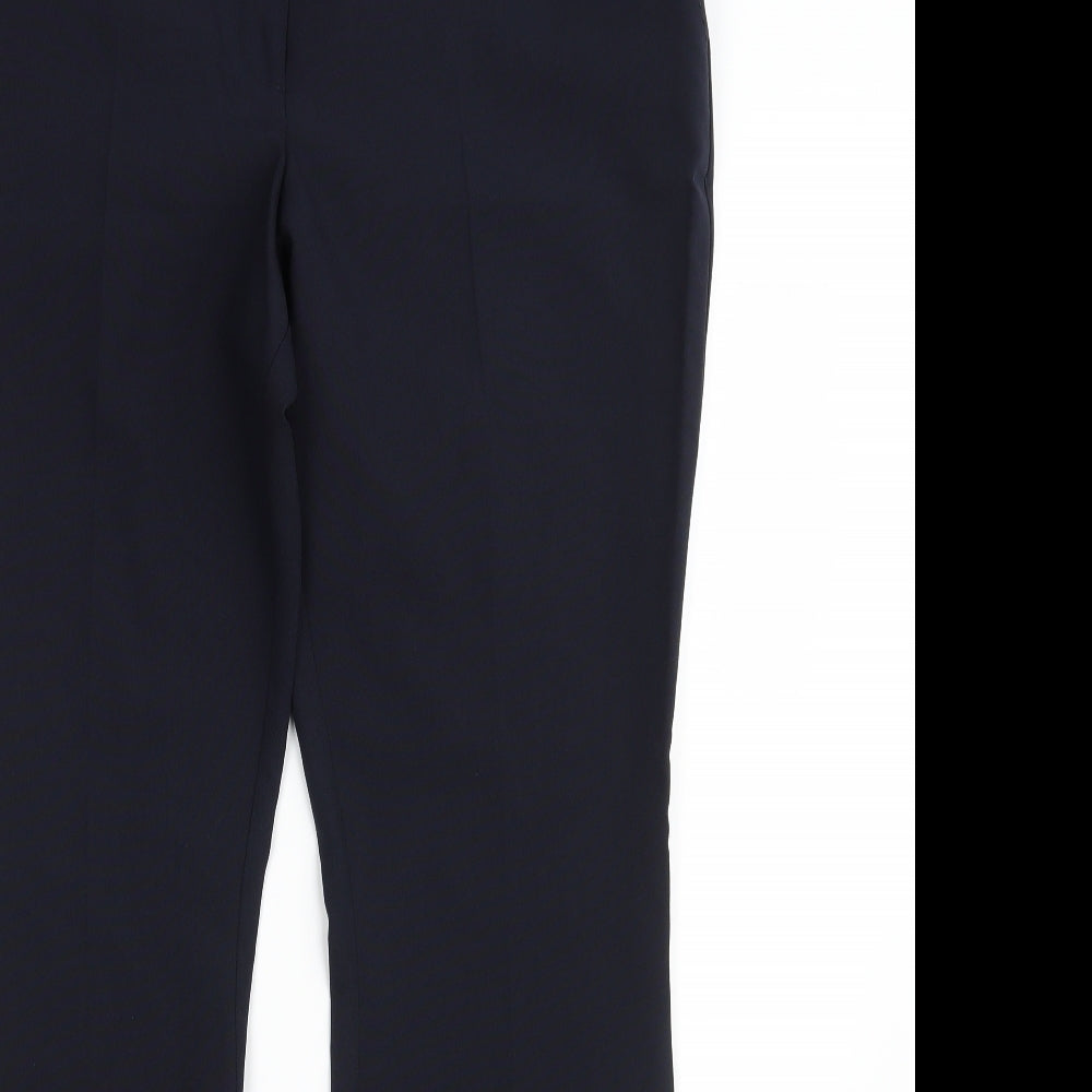 Primark Womens Blue  Polyester Trousers  Size 14 L32 in Regular Zip