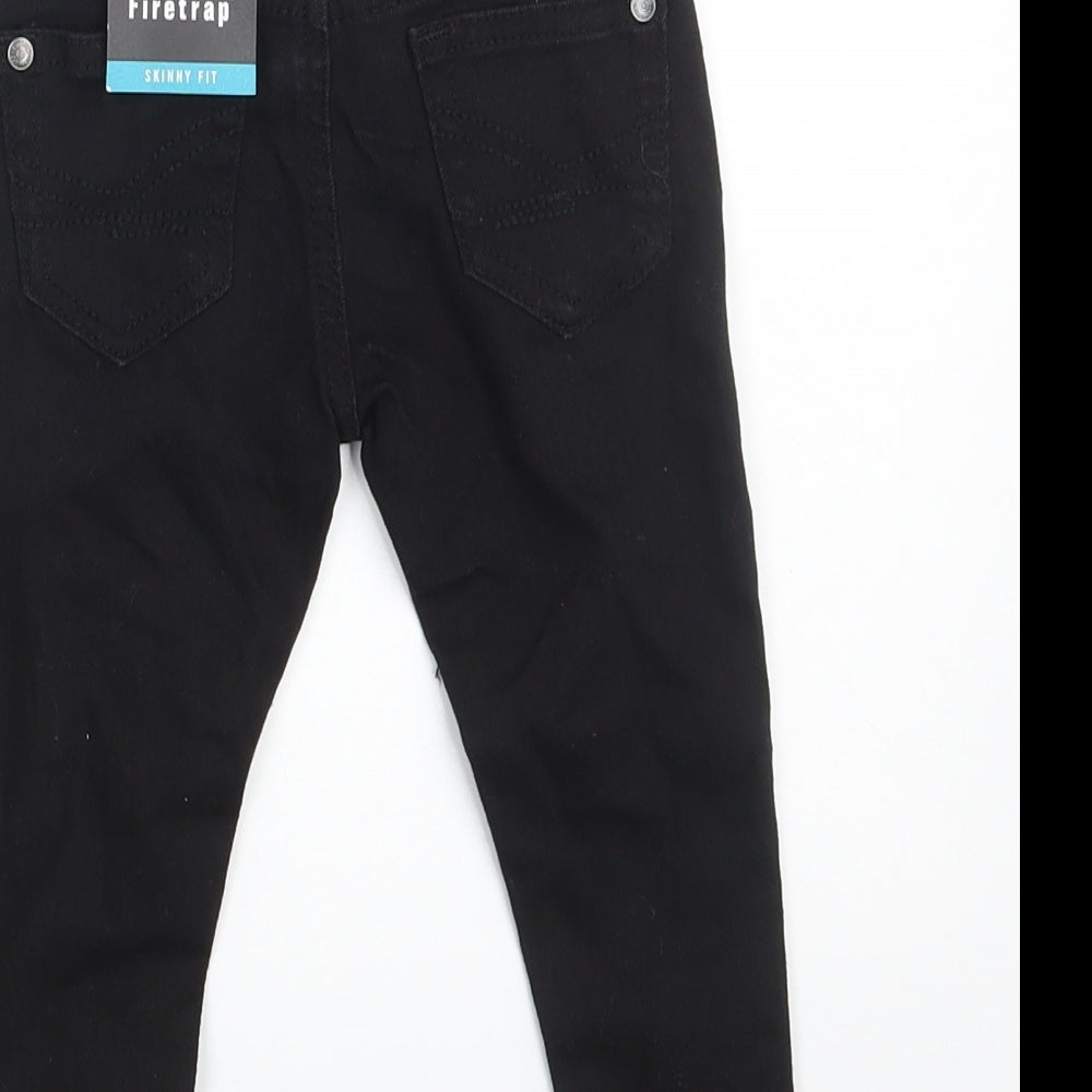 Firetrap Boys Black  Cotton Cropped Jeans Size 12-18 Months