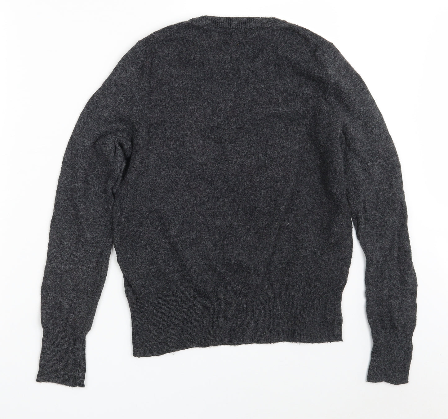 Gap Girls Grey Crew Neck  Cotton Pullover Jumper Size M   - 165 cm