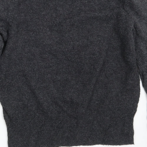 Gap Girls Grey Crew Neck  Cotton Pullover Jumper Size M   - 165 cm