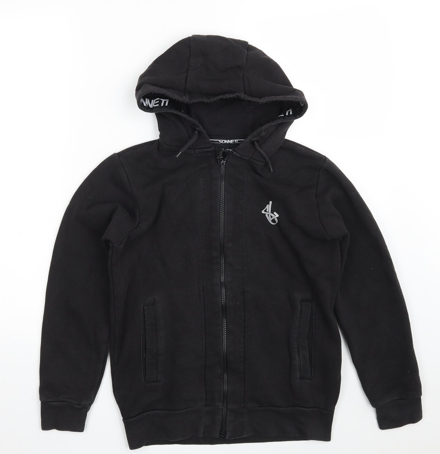 Sonneti Boys Black   Jacket  Size 10-11 Years  Zip