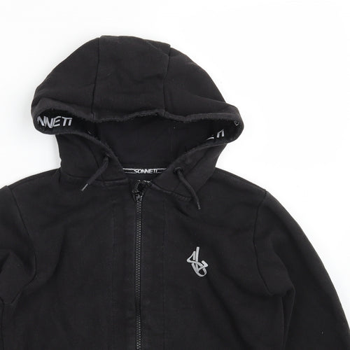 Sonneti Boys Black   Jacket  Size 10-11 Years  Zip