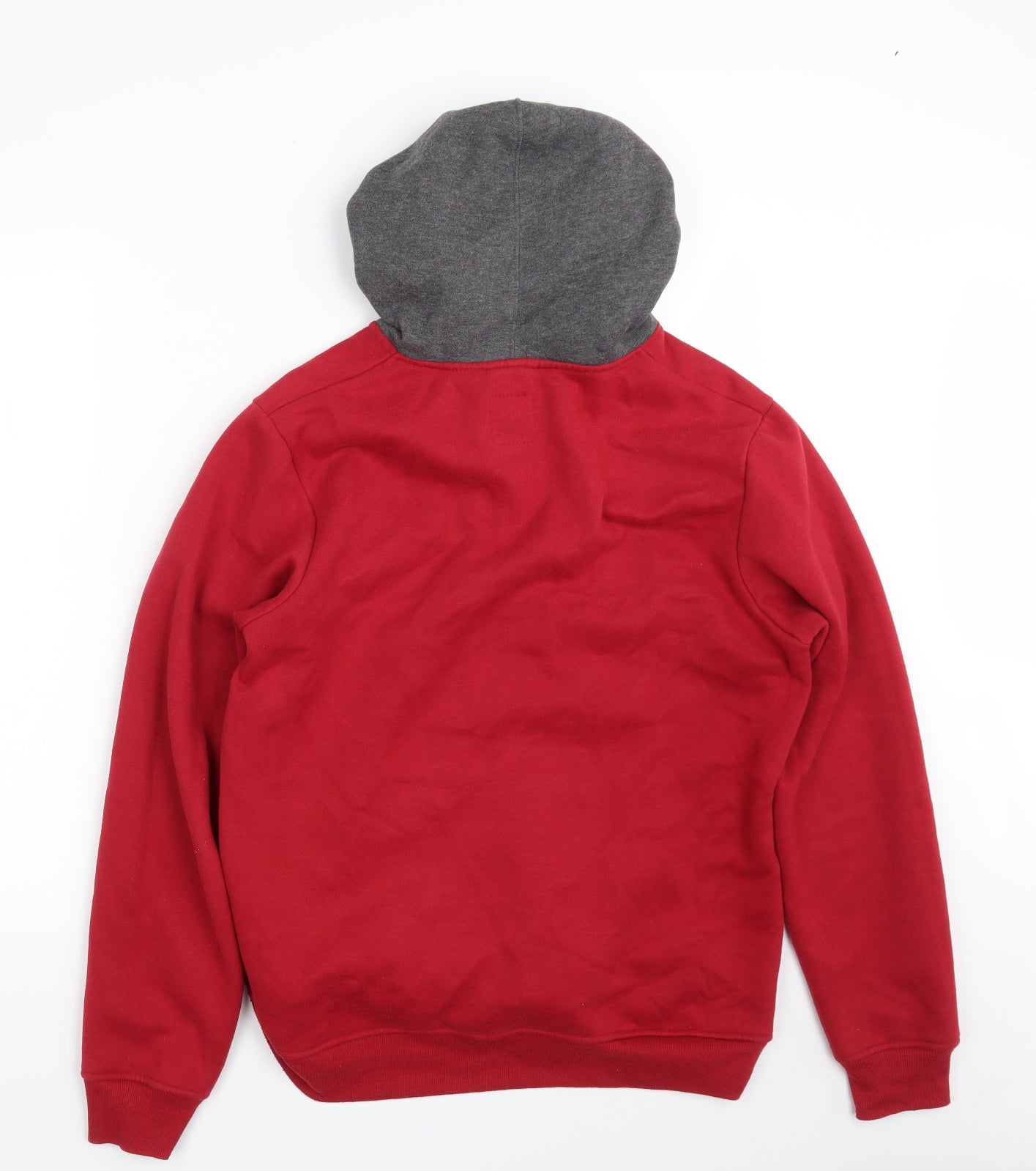 Lee Cooper Womens Red  Polyester Pullover Hoodie Size S  Button