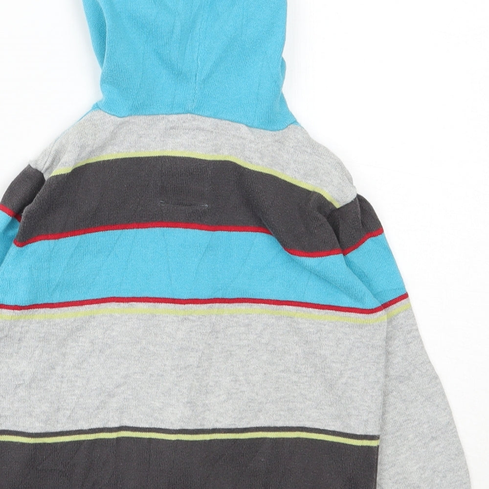 NEXT Boys Multicoloured Striped Cotton Full Zip Hoodie Size 2-3 Years  Zip - Pepper Pig