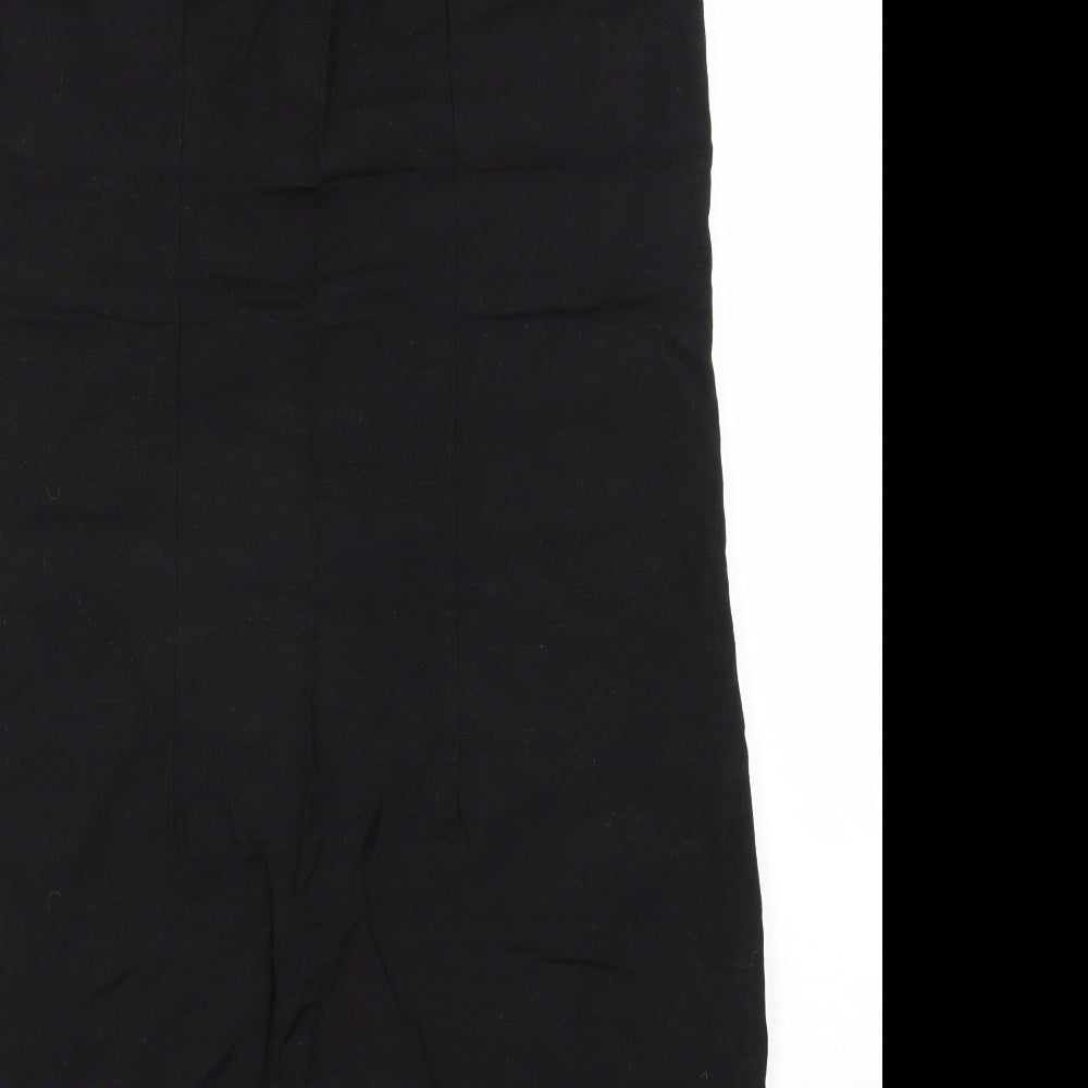 Capsule Womens Black  Viscose Shift  Size 12  Round Neck Pullover