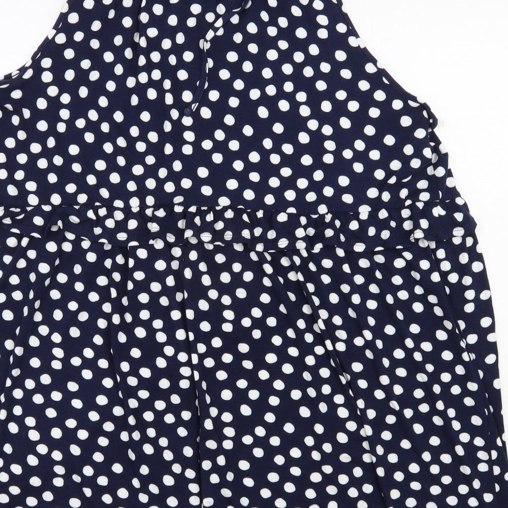 George Womens Blue Polka Dot Viscose Trapeze & Swing  Size 20  Halter Tie