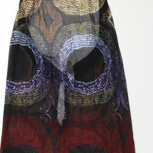 Primark Womens Multicoloured Geometric Polyester Kaftan  Size 8  Halter Tie