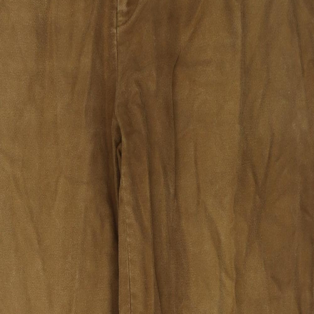 Charles Tyrwhitt Mens Brown  Cotton Trousers  Size 40 in L32 in Regular Button