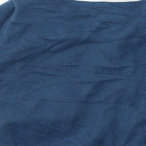 name it Boys Blue  Cotton Cardigan Jumper Size 3-6 Months  Button