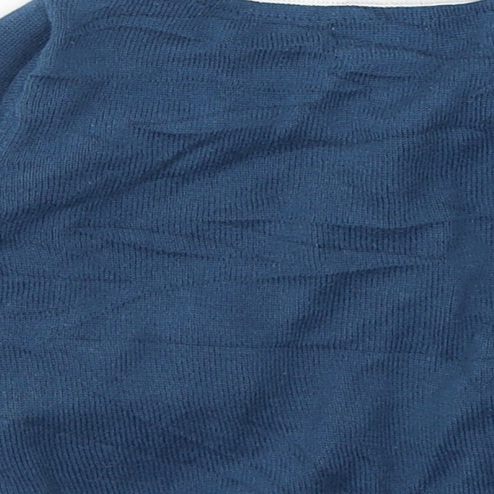 name it Boys Blue  Cotton Cardigan Jumper Size 3-6 Months  Button