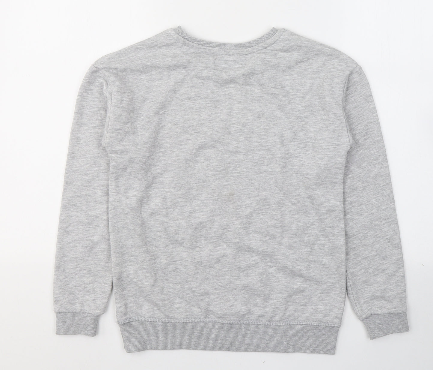 Primark Girls Grey  Cotton Pullover Sweatshirt Size 10-11 Years  Pullover
