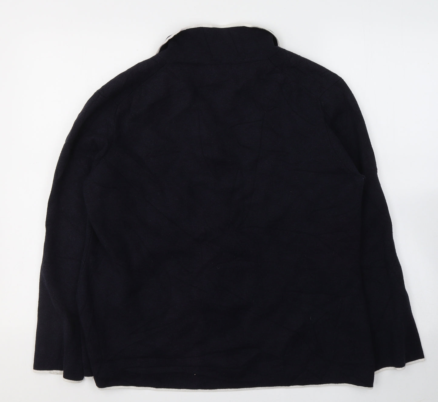 Viyella Womens Blue V-Neck  Viscose Cardigan Jumper Size L