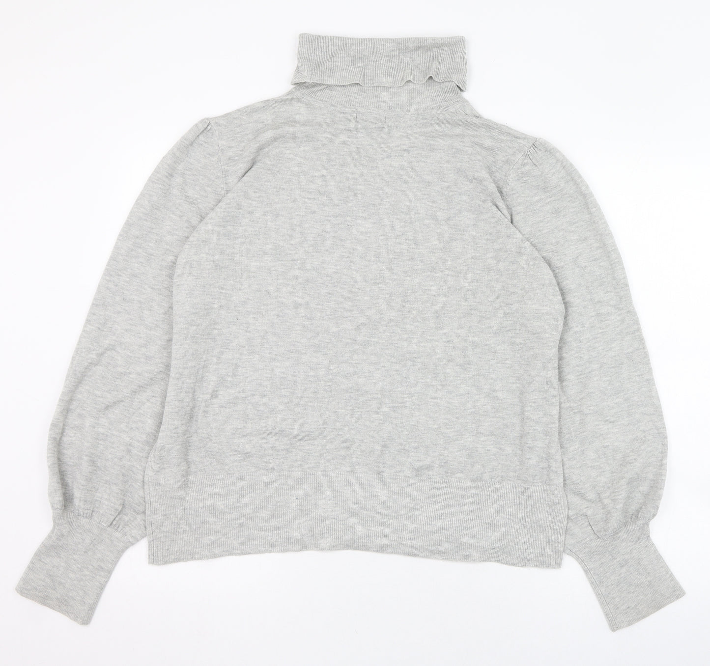 F&F Womens Grey Roll Neck  Acrylic Pullover Jumper Size 20