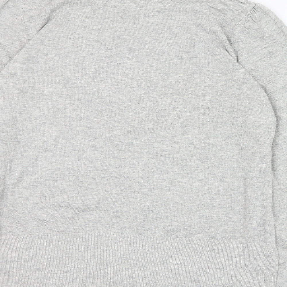 F&F Womens Grey Roll Neck  Acrylic Pullover Jumper Size 20