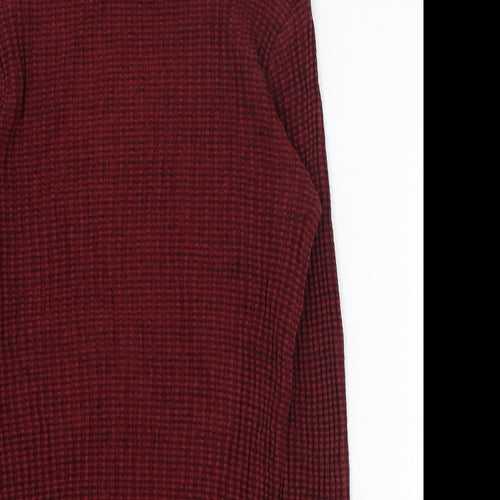 River Island Womens Red Round Neck  Acrylic Pullover Jumper Size 4
