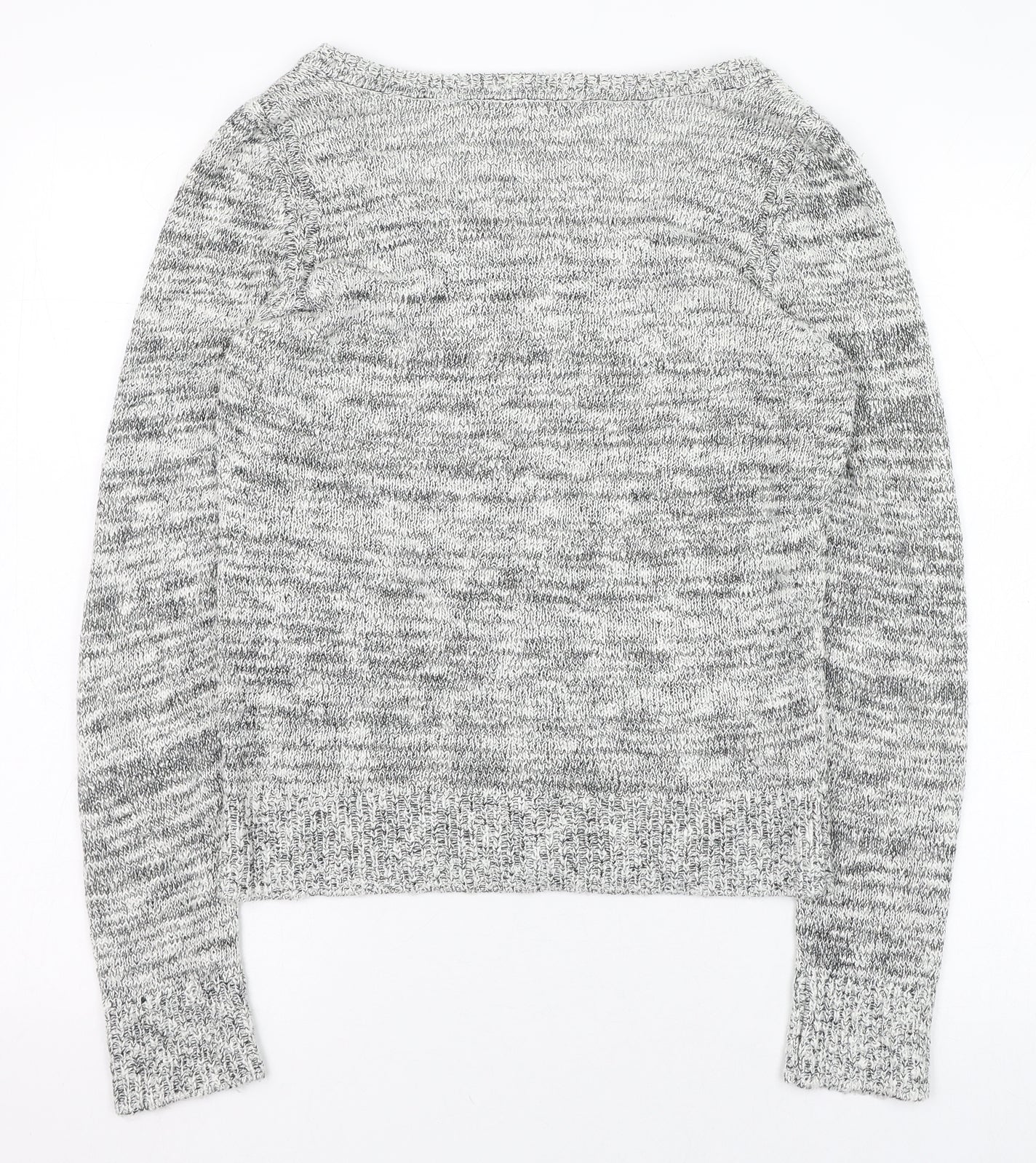 Woolworths Womens Grey Round Neck  Acrylic Cardigan Jumper Size S
