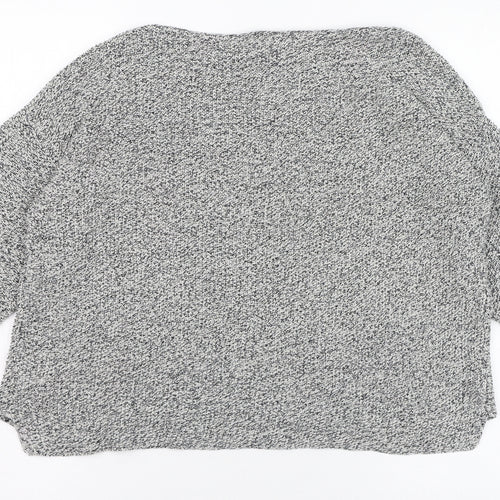 Marble Womens Grey Round Neck  Cotton Pullover Jumper Size 14