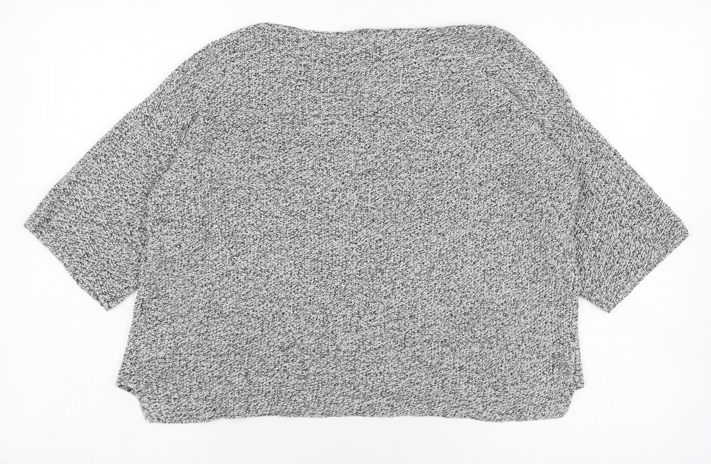 Marble Womens Grey Round Neck  Cotton Pullover Jumper Size 14