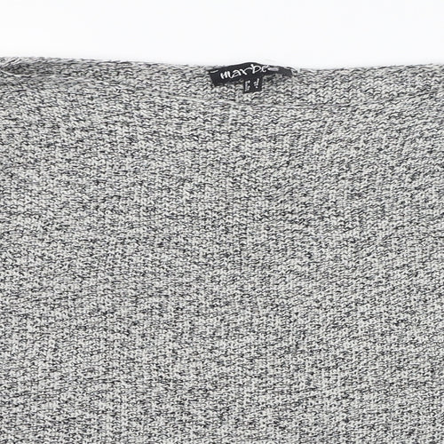 Marble Womens Grey Round Neck  Cotton Pullover Jumper Size 14