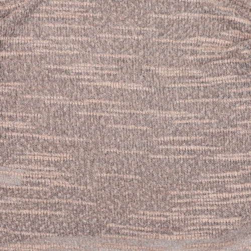 New Look Womens Pink Round Neck  Polyester Pullover Jumper Size 8