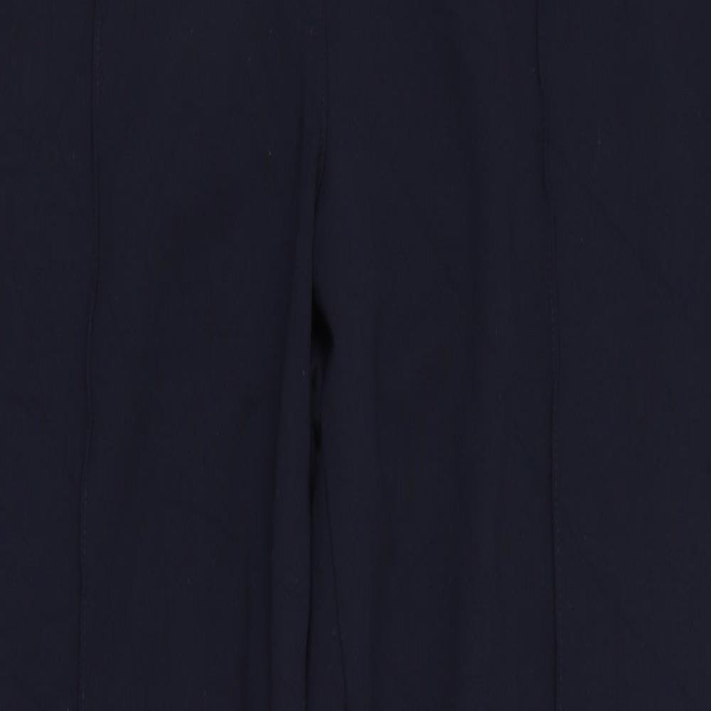 Marks and Spencer Womens Blue  Viscose Trousers  Size 16 L30 in Regular