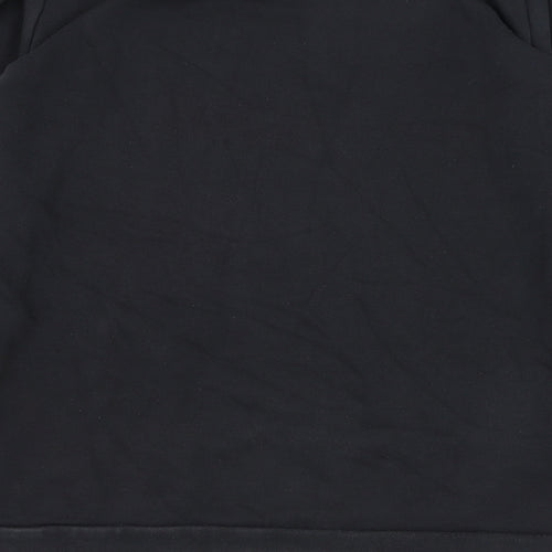 adidas Mens Black  Cotton Pullover Sweatshirt Size 2XL