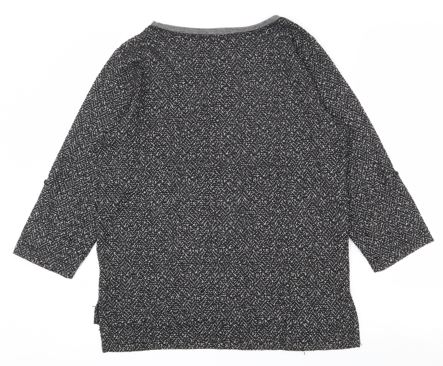 Papaya Womens Grey Round Neck  Polyester Pullover Jumper Size 10