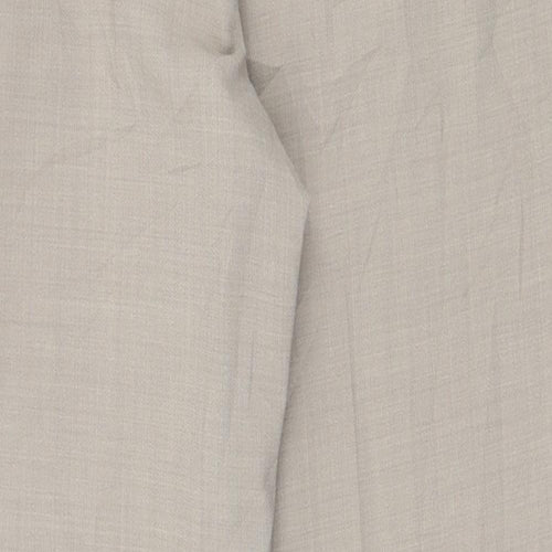 Atelier Gardeur Womens Beige  Polyester Trousers  Size 14 L27 in Regular Zip