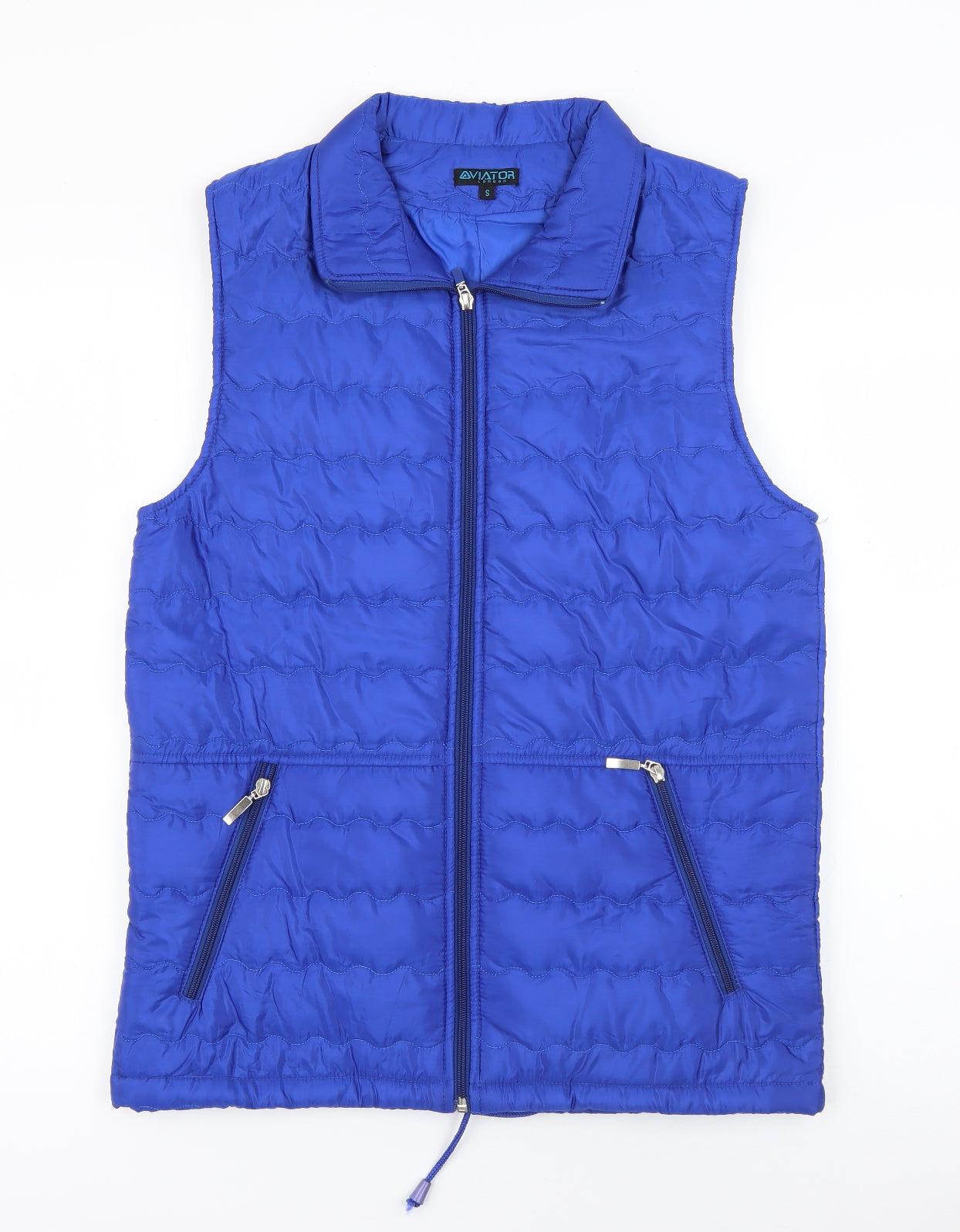 Aviator London Womens Blue   Gilet Coat Size S  Zip