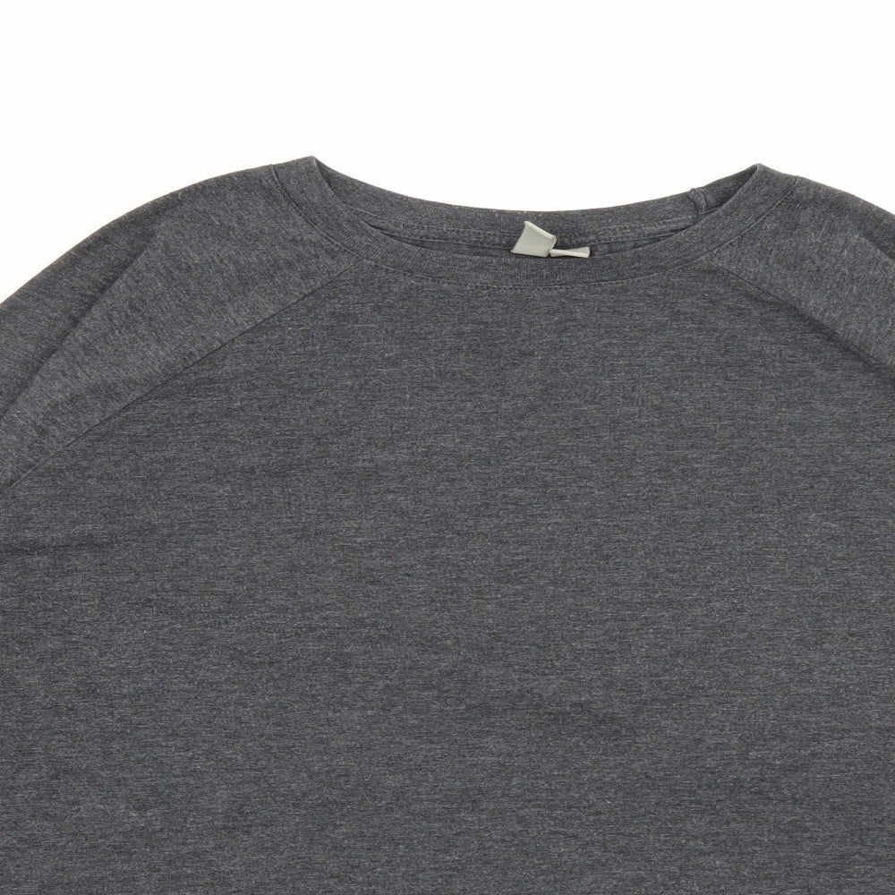 ASOS Womens Grey Crew Neck  Polyester Pullover Jumper Size 12