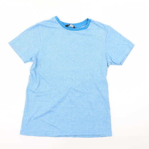 George Boys Blue  Cotton Basic T-Shirt Size 10-11 Years Crew Neck