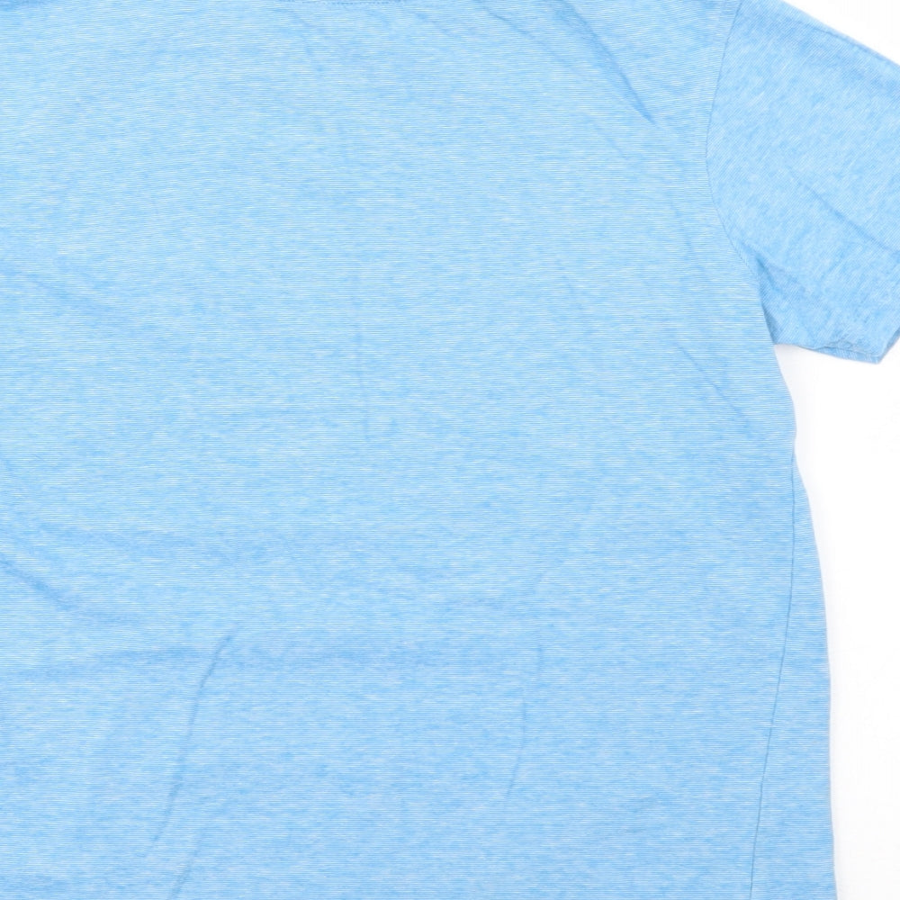 George Boys Blue  Cotton Basic T-Shirt Size 10-11 Years Crew Neck