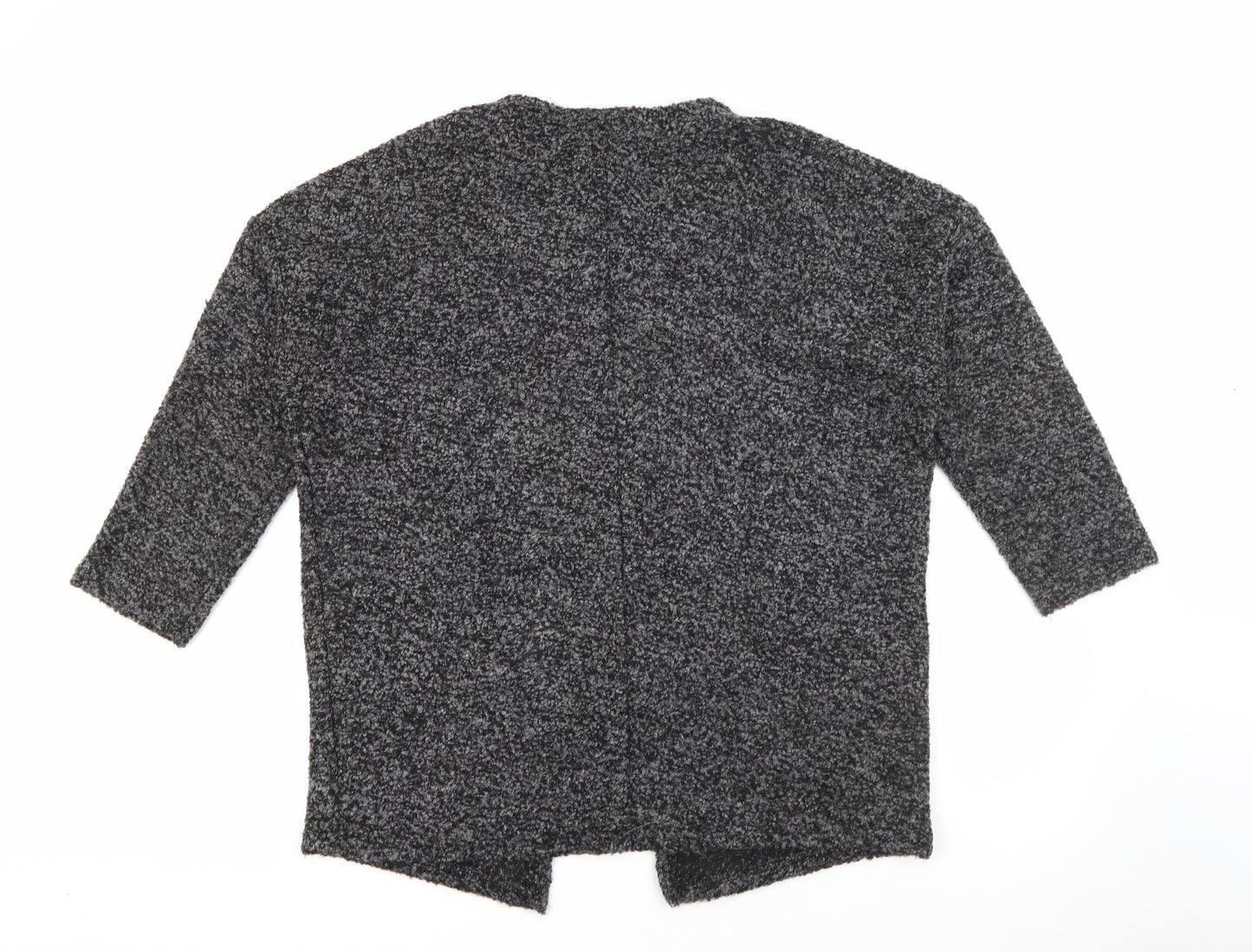 H&M Womens Grey V-Neck  Acrylic Cardigan Jumper Size M