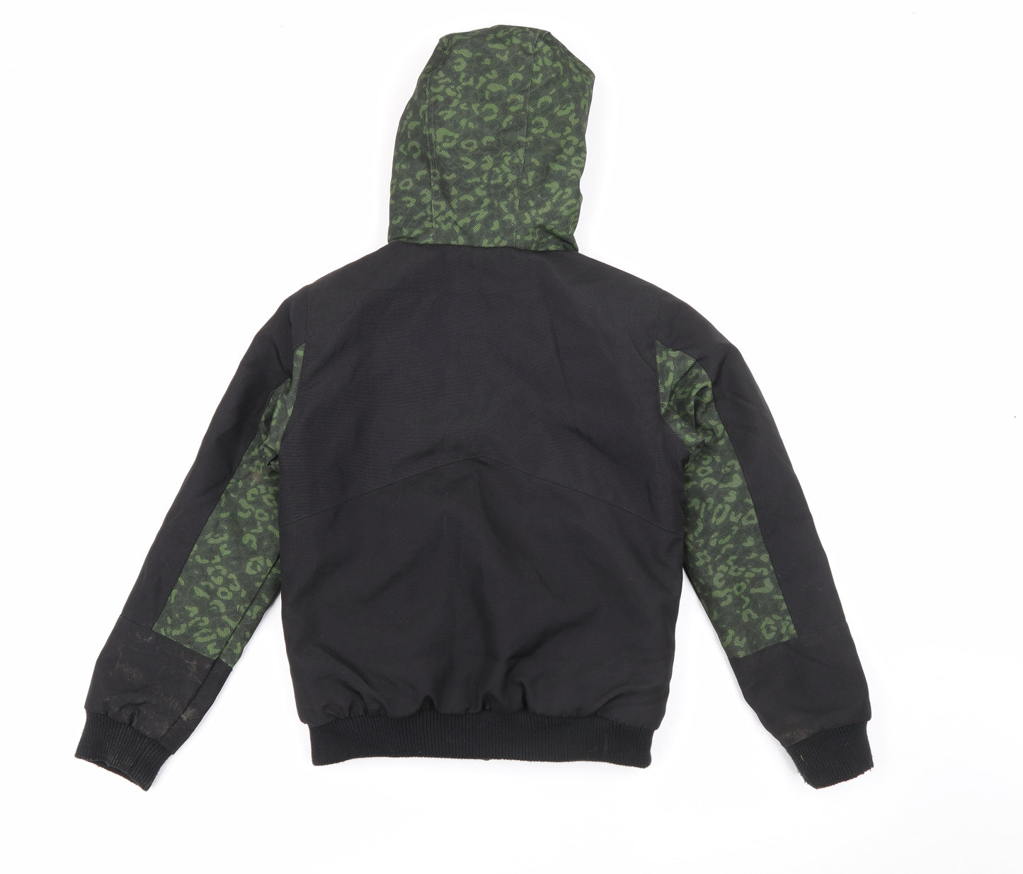 No Fear Boys Black   Jacket Coat Size 7-8 Years  Zip