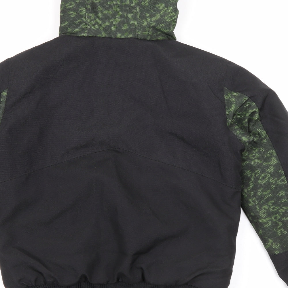 No Fear Boys Black   Jacket Coat Size 7-8 Years  Zip