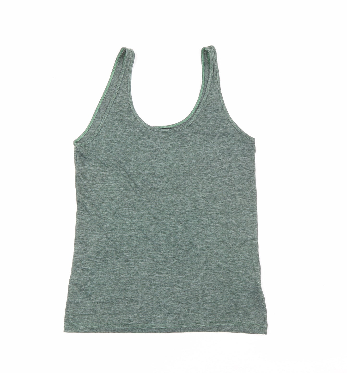 Topshop Womens Green  Polyester Camisole Tank Size 12 Scoop Neck