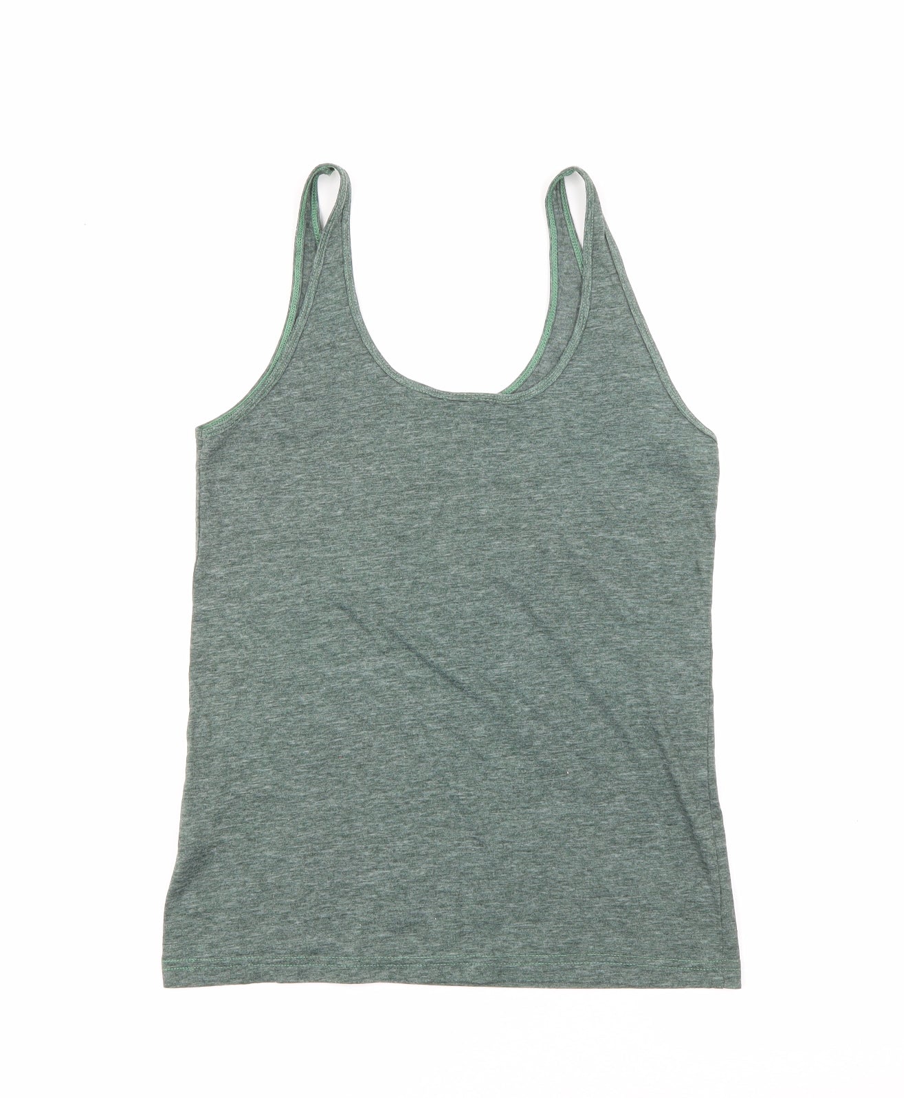 Topshop Womens Green  Polyester Camisole Tank Size 12 Scoop Neck