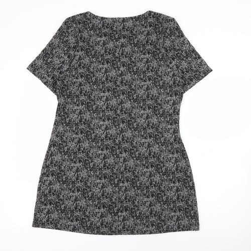 Papaya Womens Grey  Polyester Pencil Dress  Size 14  Scoop Neck