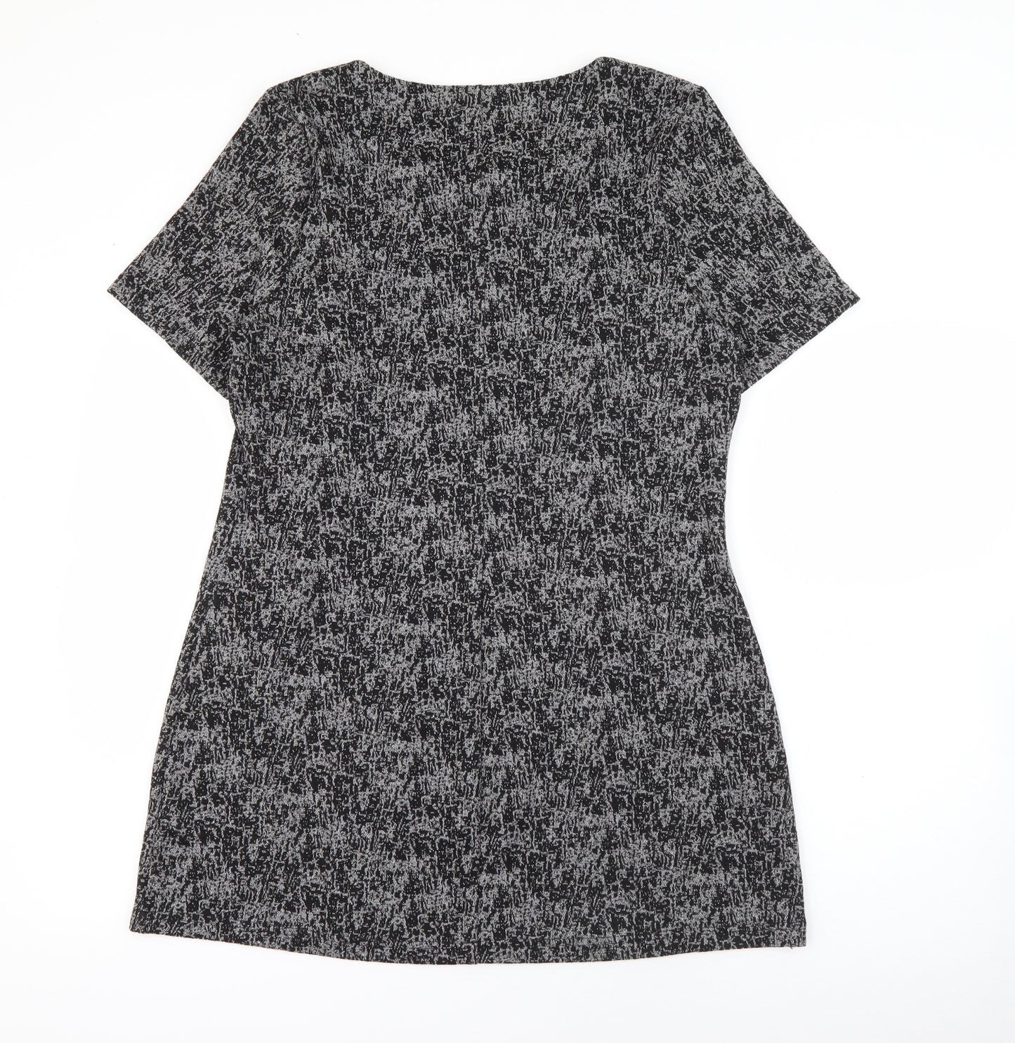 Papaya Womens Grey  Polyester Pencil Dress  Size 14  Scoop Neck