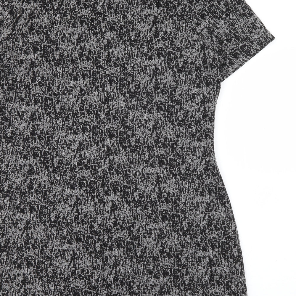 Papaya Womens Grey  Polyester Pencil Dress  Size 14  Scoop Neck