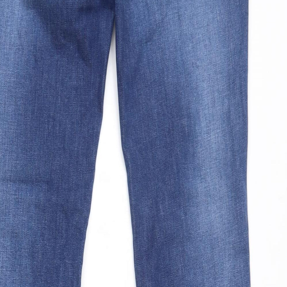 Diesel Womens Blue  Cotton Bootcut Jeans Size 28 in L32 in Slim Button